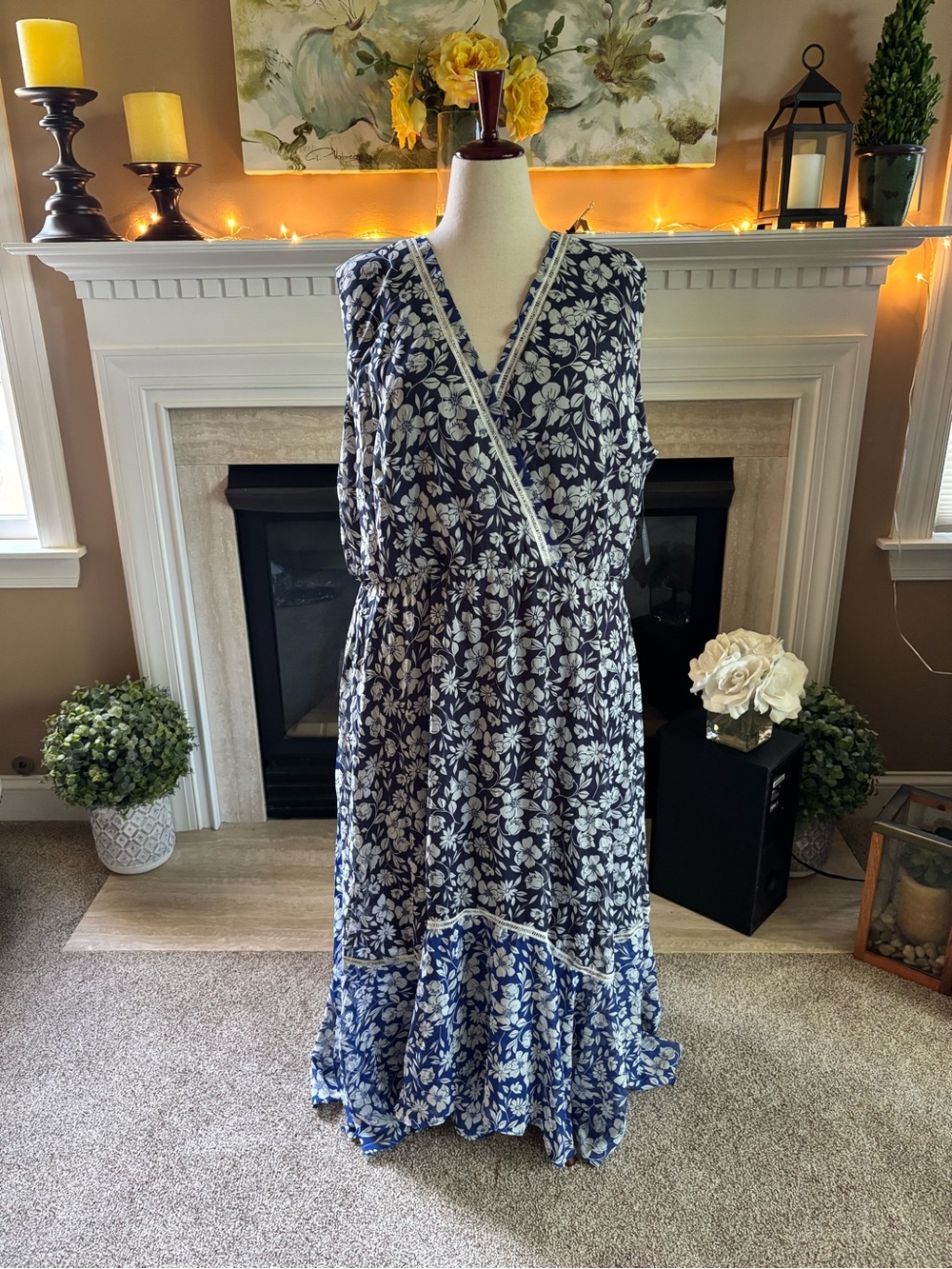 *NEW* Lane Bryant Sleeveless Floral Summer Dress - Size: 26